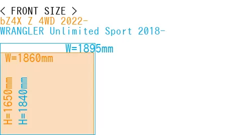 #bZ4X Z 4WD 2022- + WRANGLER Unlimited Sport 2018-